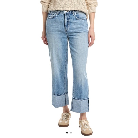 L'AGENCE Denim - L'AGENCE Leighton Ultra High-Rise Cuff Stovepipe Cristo Size 34 Cotton NWT